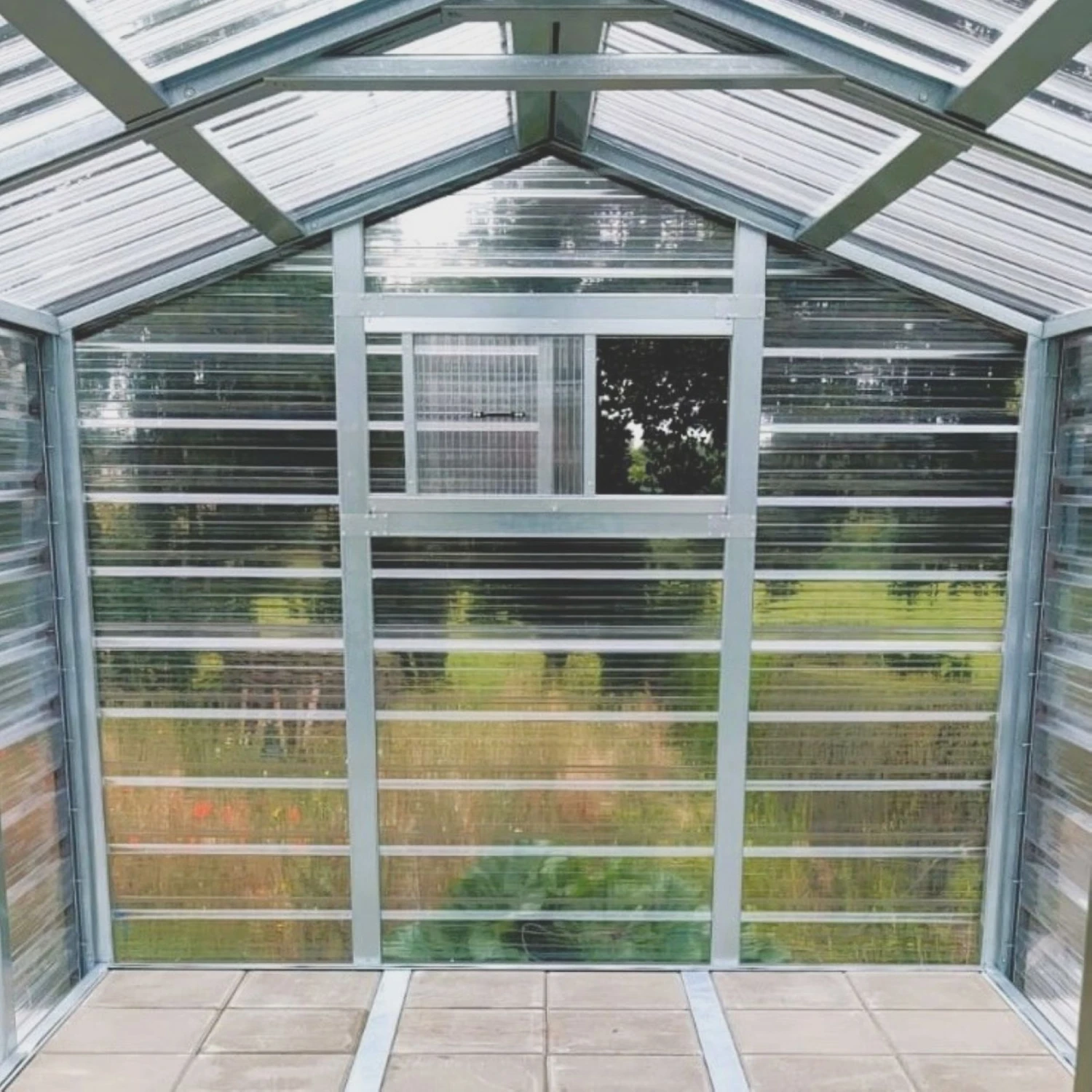 Adman Steel Sheds Multigrow 9.4x12 Greenhouse With Adjustable Vent 4 Adman Steel Sheds Multigrow 9.4x12 Greenhouse With Adjustable Vent - Image 2