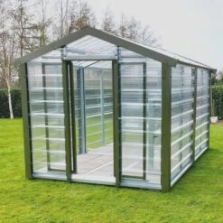 Adman Steel Sheds Multigrow 9.4x14.7 Greenhouse With Adjustable Vent -Gardens and Outdoor adman steel sheds multigrow 9 4x14 7 greenhouse with adjustable vent5391538910400 01i bq