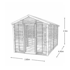 Adman Steel Sheds Multigrow 9.4x14.7 Greenhouse With Adjustable Vent -Gardens and Outdoor adman steel sheds multigrow 9 4x14 7 greenhouse with adjustable vent5391538910400 01t bq