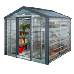 Adman Steel Sheds Multigrow 9.4x8.8 Greenhouse With Adjustable Vent