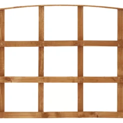 Arched Pine Trellis Panel (W)183cm X (H)57cm -Gardens and Outdoor arched pine trellis panel w 183cm x h 57cm3663602430643 03bq