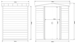 Arrow Woodvale 6x5 Apex Coffee Metal Shed -Gardens and Outdoor arrow woodvale 6x5 apex coffee metal shed5013856015208 04t BQ