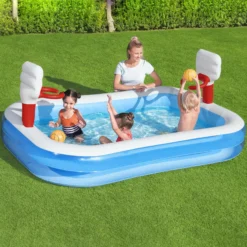 Bestway Bestway® Plain ABS Plastic & PVC Family Fun Pool (W) 1.68m X (L) 2.51m -Gardens and Outdoor bestway bestway plain abs plastic pvc family fun pool w 1 68m x l 2 51m6942138914153 01i