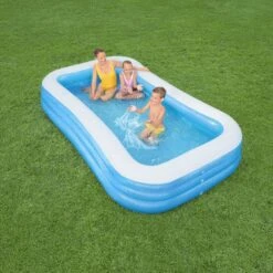 Bestway Bestway® Textured Pattern On Sidewalls PVC Family Fun Pool (W) 1.83m X (L) 3.05m -Gardens and Outdoor bestway bestway textured pattern on sidewalls pvc family fun pool w 1 83m x l 3 05m6942138968057 03i