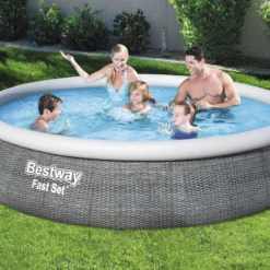 Bestway Fast Set Polyvinyl Chloride (PVC) Family Fun Pool (W) 3.96m X (L) 3.96m 8 Bestway Fast Set Polyvinyl Chloride (PVC) Family Fun Pool (W) 3.96m X (L) 3.96m -Gardens and Outdoor bestway fast set polyvinyl chloride pvc family fun pool w 3 96m x l 3 96m6942138968316 02i bq