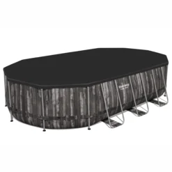 Bestway Power Steel® Wood Effect Polyvinyl Chloride (PVC) & Steel Pool (W) 3.66m X (L) 6.1m -Gardens and Outdoor bestway power steel wood effect polyvinyl chloride pvc steel pool w 3 66m x l 6 1m6942138983586 21c