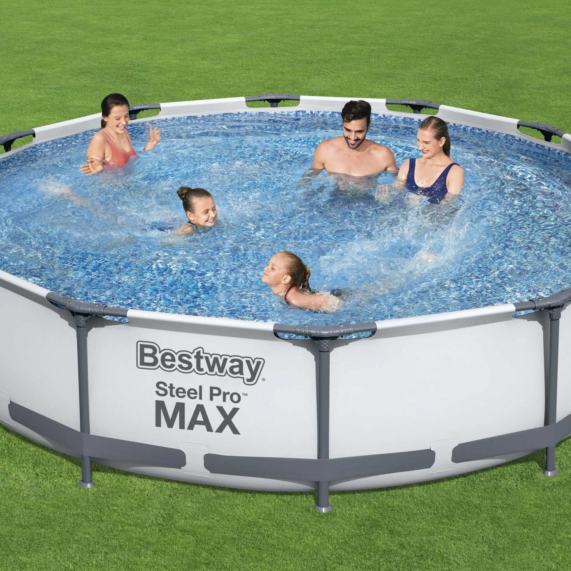 Bestway Steel Pro Max Polyvinyl Chloride (PVC) Family Swimming Pool (W) 3.97m X (L) 3.66m 6 Bestway Steel Pro Max Polyvinyl Chloride (PVC) Family Swimming Pool (W) 3.97m X (L) 3.66m - Image 4