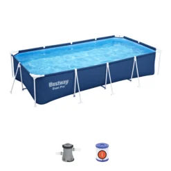 Bestway Steel Pro® Plain Polyvinyl Chloride (PVC) & Steel Pool (W) 2.11m X (L) 4m 12 Bestway Steel Pro® Plain Polyvinyl Chloride (PVC) & Steel Pool (W) 2.11m X (L) 4m -Gardens and Outdoor bestway steel pro plain polyvinyl chloride pvc steel pool w 2 11m x l 4m6942138949728 03c