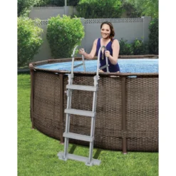 Bestway Steel Pro Rattan Print Metal & Plastic Pool -Gardens and Outdoor bestway steel pro rattan print metal plastic pool6942138986228 03i bq