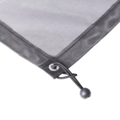 Black Polyester (PES) & PVC Garden Screen (H)1m (W)3m