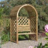 Blooma Chiltern Round Top Arbour, (H)1990mm (W)1340mm (D)800mm - Assembly Required -Gardens and Outdoor blooma chiltern round top arbour h 1990mm w 1340mm d 800mm assembly required5397007055641 01i bq