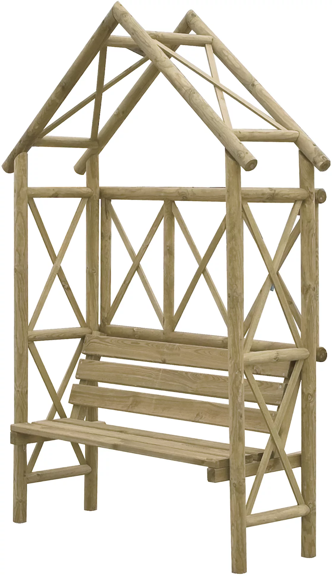 Blooma Cottage Apex Arbour, (H)2200mm (W)1370mm (D)560mm - Assembly Required 4 Blooma Cottage Apex Arbour, (H)2200mm (W)1370mm (D)560mm - Assembly Required - Image 2