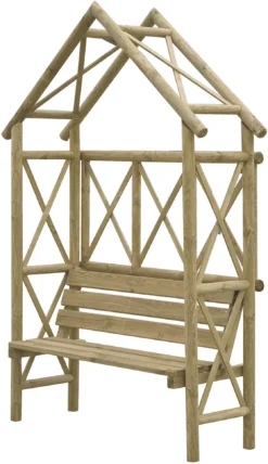 Blooma Cottage Arbour, (H)2200mm (W)560mm (D)560mm - Assembly Service Included -Gardens and Outdoor blooma cottage arbour h 2200mm w 560mm d 560mm assembly service included5397007111606 01c bq