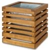 Blooma Denia Brown Wooden Square Planter 1 Blooma Denia Brown Wooden Square Planter -Gardens and Outdoor blooma denia brown wooden square planter3663602701484 01bq