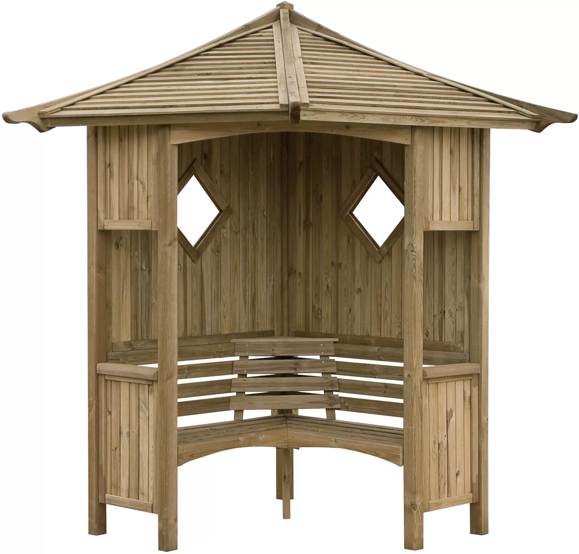 Blooma Elegant Corner Arbour, (H)2500mm (W)1730mm (D)1730mm - Assembly Service Included 4 Blooma Elegant Corner Arbour, (H)2500mm (W)1730mm (D)1730mm - Assembly Service Included - Image 2