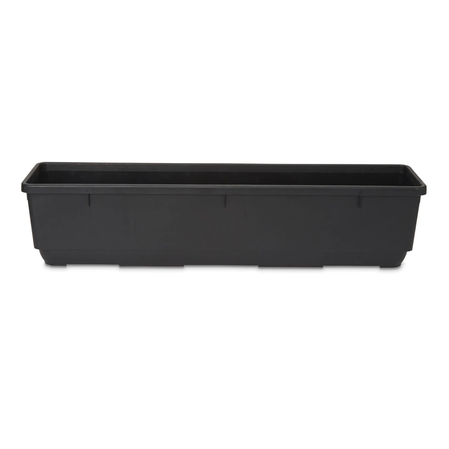 Blooma Florus Black Plastic Bell Rectangular Trough 3 Blooma Florus Black Plastic Bell Rectangular Trough