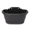 Blooma Florus Black Plastic Oval Trough -Gardens and Outdoor blooma florus black plastic oval trough3663602700791 01bq