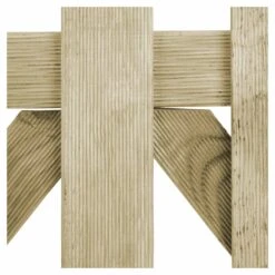 Blooma Mekong Wood Round Top Gate, (H)1m (W)1m -Gardens and Outdoor blooma mekong wood round top gate h 1m w 1m3663602942665 37c