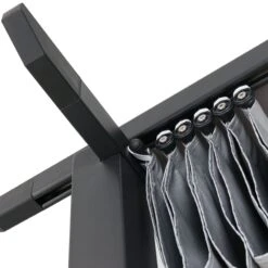 Blooma Moses Black Rectangular Gazebo, (W)4m (D)3m - Assembly Required -Gardens and Outdoor blooma moses black rectangular gazebo w 4m d 3m assembly required3663602419129 03bq