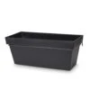 Blooma Nurgul Dark Grey Plastic Rectangular Planter -Gardens and Outdoor blooma nurgul dark grey plastic rectangular planter3663602700029 01bq