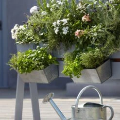 Blooma Rural Argent Metal Rectangular Trough -Gardens and Outdoor blooma rural argent metal rectangular trough3663602733911 02bq