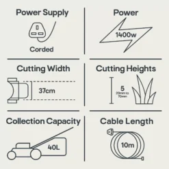 Bosch Rotak 370 ER Corded Rotary Lawnmower -Gardens and Outdoor bosch rotak 370 er corded rotary lawnmower3165140727709 01t EN bq