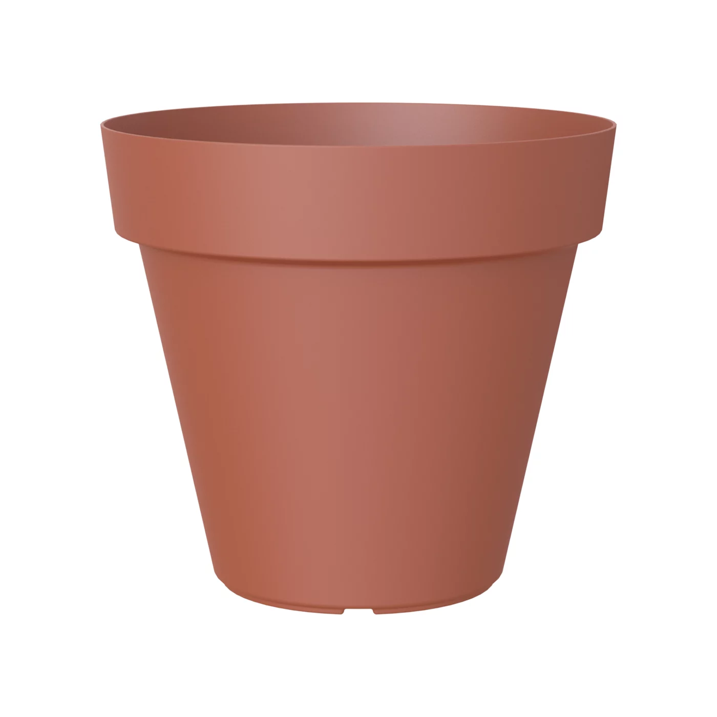 Capri Terracotta Polypropylene (PP) Plain Round Plant Pot (Dia)30cm 3 Capri Terracotta Polypropylene (PP) Plain Round Plant Pot (Dia)30cm