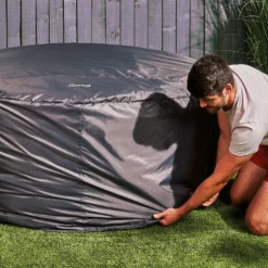 CleverSpa Grey Circular Hot Tub Cover 16 CleverSpa Grey Circular Hot Tub Cover -Gardens and Outdoor cleverspa grey circular hot tub cover5019008882872 02i BQ