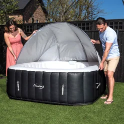 CleverSpa Grey Square Canopy (D) 1240mm -Gardens and Outdoor cleverspa grey square canopy d 1240mm5019008882124 01i bq