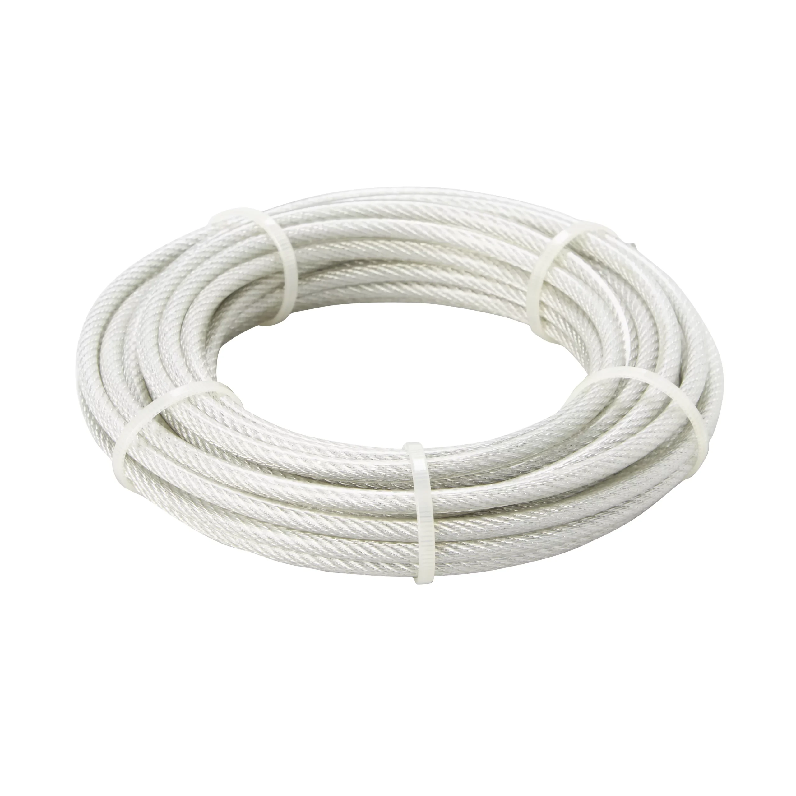 Diall White PVC & Steel Cable, (L)10m (Dia)5mm 3 Diall White PVC & Steel Cable, (L)10m (Dia)5mm