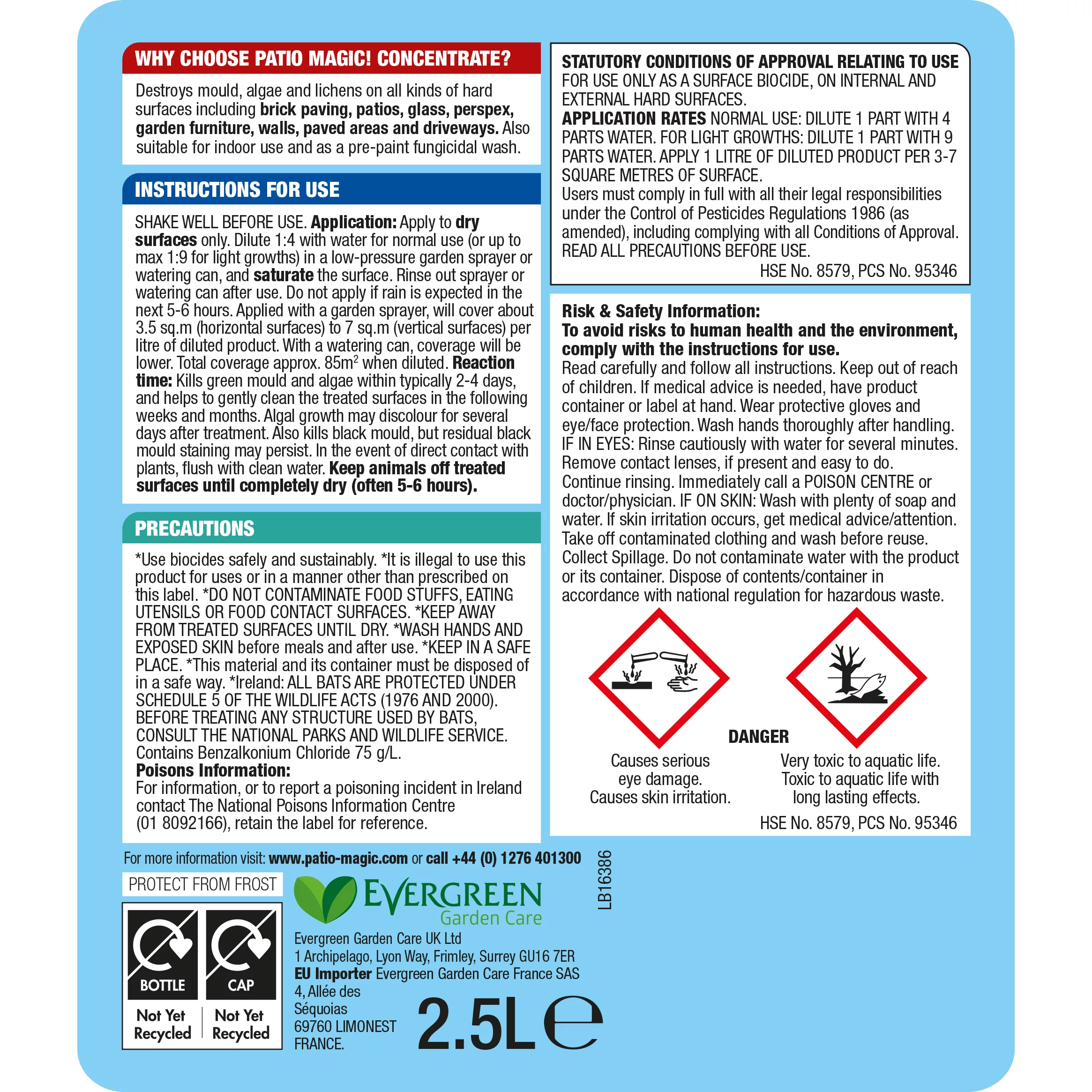 Evergreen Patio Magic Patio & Driveway Cleaner 2.5L 4 Evergreen Patio Magic Patio & Driveway Cleaner 2.5L - Image 2