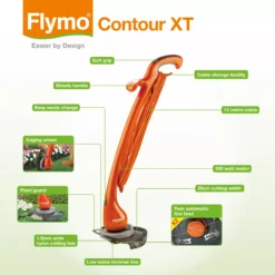 Flymo Contour XT 300W Corded Grass Trimmer -Gardens and Outdoor flymo contour xt 300w corded grass trimmer7391736970686 03t bq