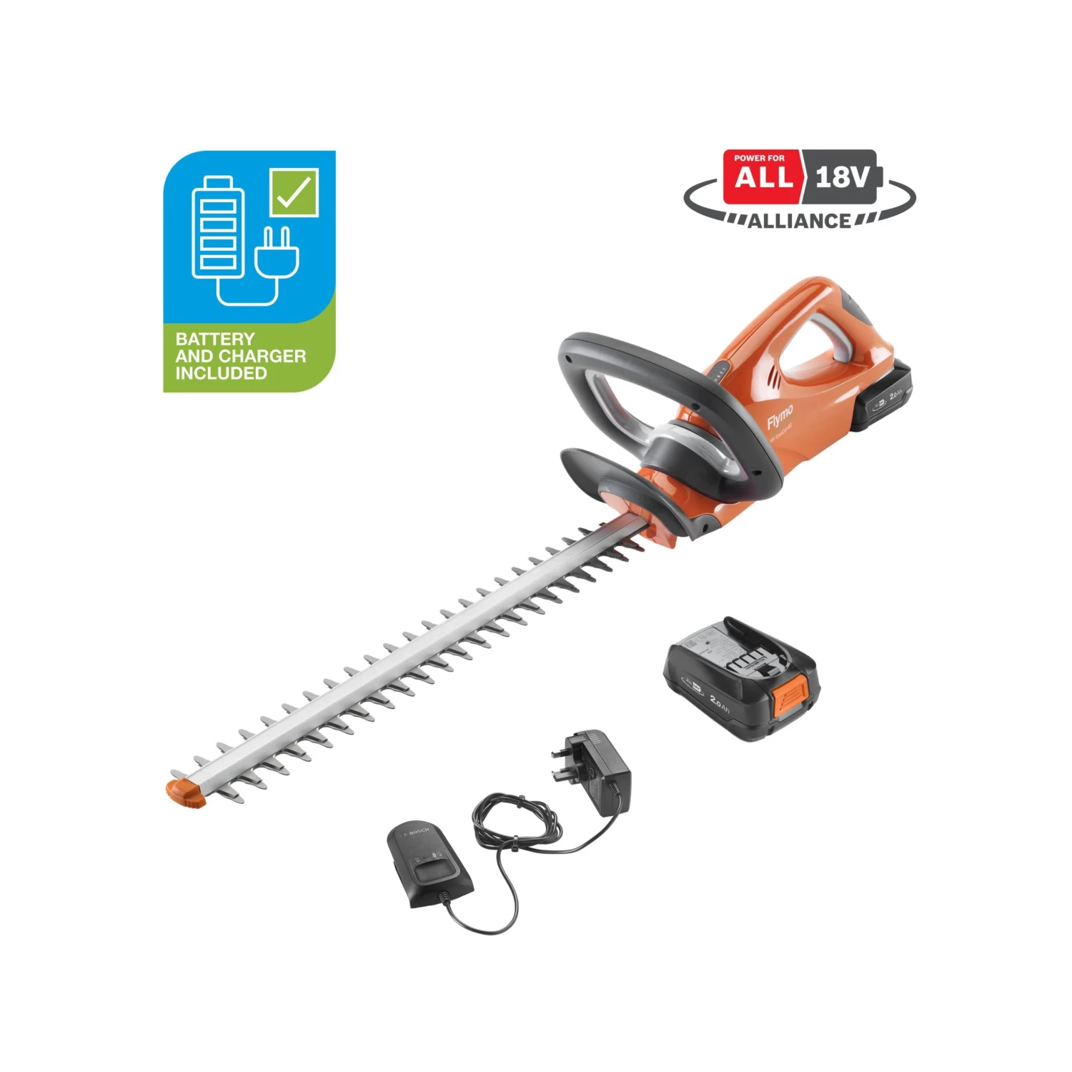 Flymo EasiCut 450 18V 450mm Cordless Hedge Trimmer 4 Flymo EasiCut 450 18V 450mm Cordless Hedge Trimmer - Image 2