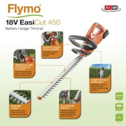 Flymo EasiCut 450 18V 450mm Cordless Hedge Trimmer 15 Flymo EasiCut 450 18V 450mm Cordless Hedge Trimmer -Gardens and Outdoor flymo easicut 450 18v 450mm cordless hedge trimmer7392930760868 01t bq