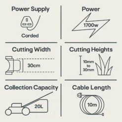 Flymo Easiglide 300V Corded Hover Lawnmower 17 Flymo Easiglide 300V Corded Hover Lawnmower -Gardens and Outdoor flymo easiglide 300v corded hover lawnmower7392930542518 01t EN bq