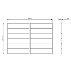 Forest 12x8 Timber Shed Base (L) 242cm X (W) 354cm - Assembly Service Included 7 Forest 12x8 Timber Shed Base (L) 242cm X (W) 354cm - Assembly Service Included -Gardens and Outdoor forest 12x8 timber shed base l 242cm x w 354cm assembly service included5013053182246 01t bq