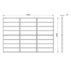 Forest 15x10 Timber Shed Base (L) 301cm X (W) 442.5cm - Assembly Service Included -Gardens and Outdoor forest 15x10 timber shed base l 301cm x w 442 5cm assembly service included5013053182260 01t bq