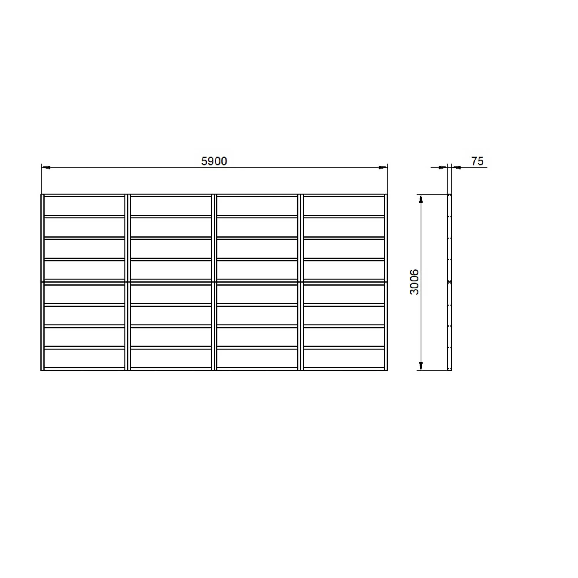 Forest 20x10 Timber Shed Base (L) 301cm X (W) 590cm 5 Forest 20x10 Timber Shed Base (L) 301cm X (W) 590cm - Image 3