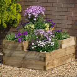 Forest Garden 0.9m X 0.9m Mixed Softwood Rectangular Raised Bed Kit 0.81m² -Gardens and Outdoor forest garden 0 9m x 0 9m mixed softwood rectangular raised bed kit 0 81m 5013053193495 01i