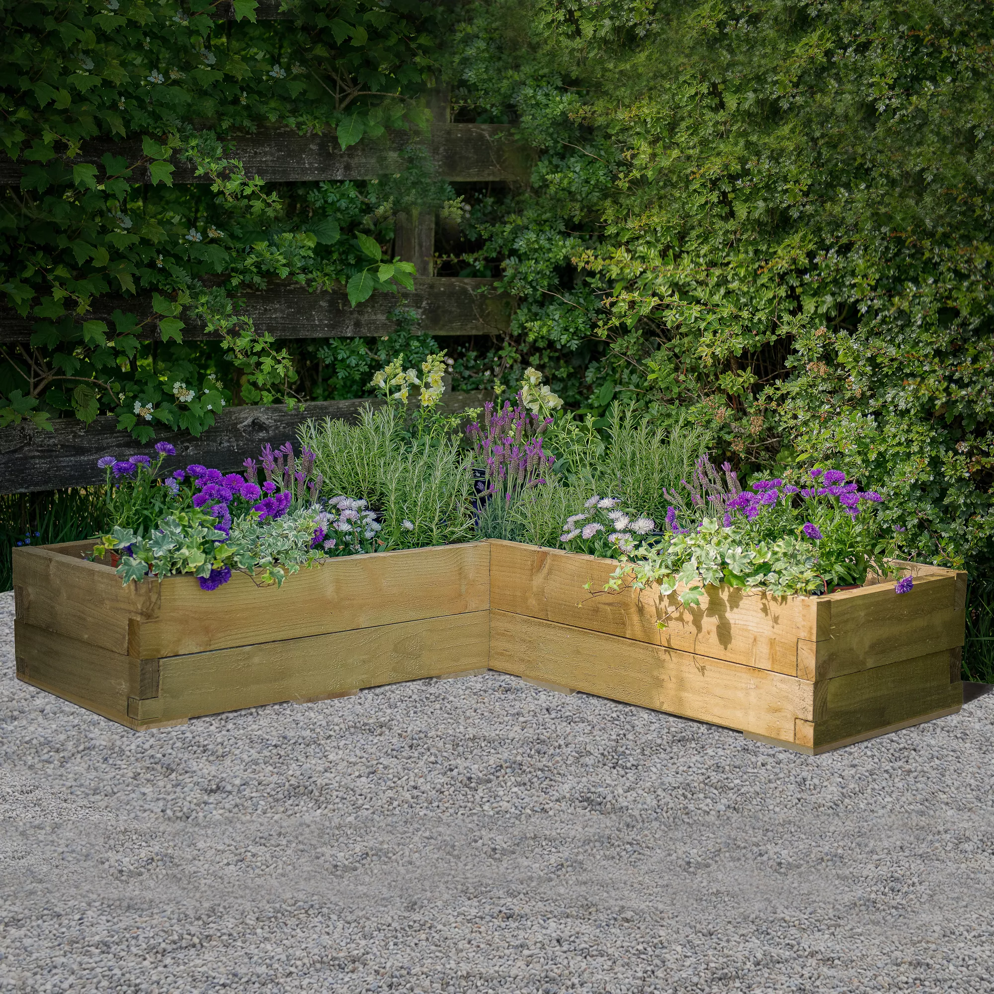 Forest Garden 1.3m X 1.3m Mixed Softwood Rectangular Raised Bed Kit 1.72m² 5 Forest Garden 1.3m X 1.3m Mixed Softwood Rectangular Raised Bed Kit 1.72m² - Image 3