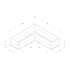 Forest Garden 1.3m X 1.3m Mixed Softwood Rectangular Raised Bed Kit 1.72m² 11 Forest Garden 1.3m X 1.3m Mixed Softwood Rectangular Raised Bed Kit 1.72m² -Gardens and Outdoor forest garden 1 3m x 1 3m mixed softwood rectangular raised bed kit 1 72m 5013053193457 01t