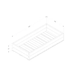 Forest Garden 1.8m X 0.9m Mixed Softwood Rectangular Raised Bed Kit 1.62m² -Gardens and Outdoor forest garden 1 8m x 0 9m mixed softwood rectangular raised bed kit 1 62m 5013053193532 01t