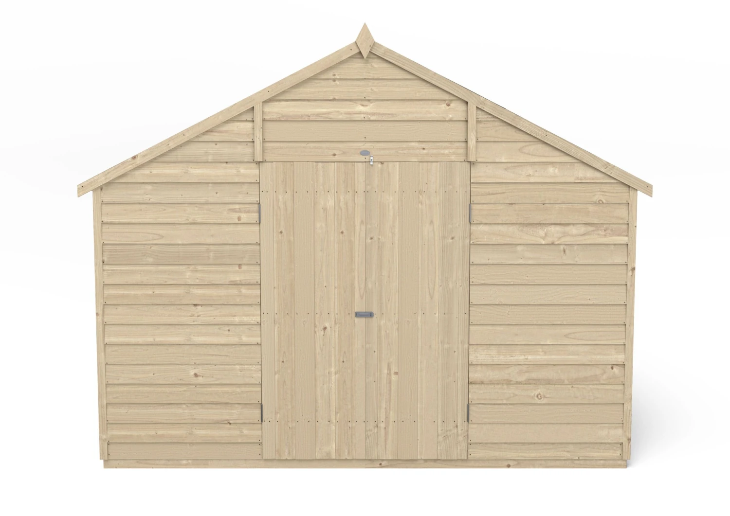 Forest Garden 10x10 Ft Apex Overlap Wooden 2 Door 4 Windows Shed With Floor - Assembly Service Included 5 Forest Garden 10x10 Ft Apex Overlap Wooden 2 Door 4 Windows Shed With Floor - Assembly Service Included - Image 3