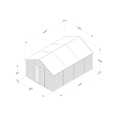 Forest Garden 10x15 Apex Dip Treated Shiplap Wooden Shed With Floor (Base Included) - Assembly Service Included -Gardens and Outdoor forest garden 10x15 apex dip treated shiplap wooden shed with floor base included assembly service included5013053192955 01t