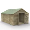 Forest Garden 10x15 Apex Pressure Treated Overlap Wooden Shed With Floor (Base Included) -Gardens and Outdoor forest garden 10x15 apex pressure treated overlap wooden shed with floor base included 5013053192818 01c