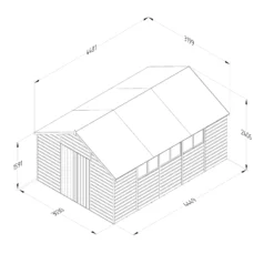 Forest Garden 10x15 Ft Apex Shiplap Wooden Shed With Floor - Assembly Service Included -Gardens and Outdoor forest garden 10x15 ft apex shiplap wooden shed with floor assembly service included5013053192948 01t
