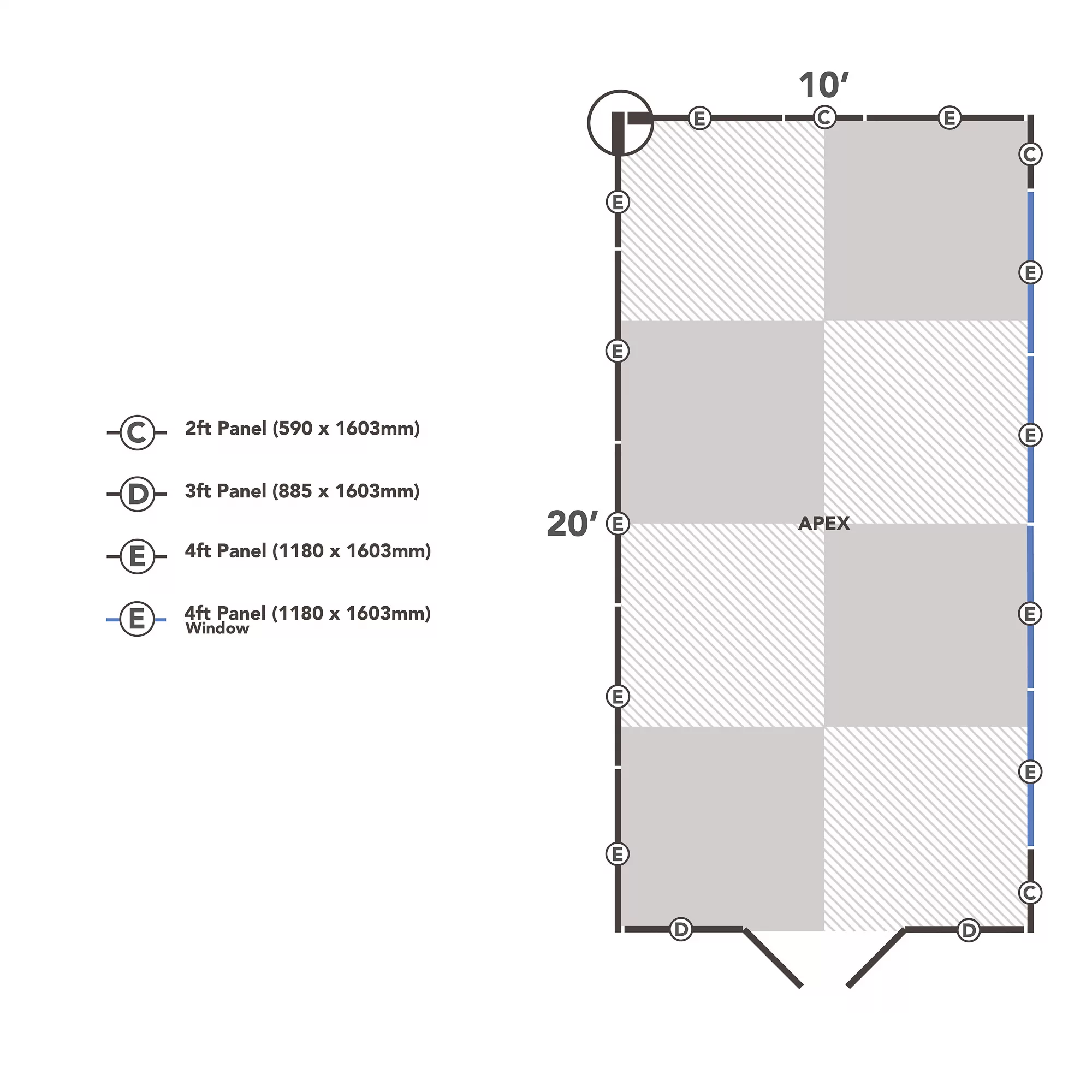 Forest Garden 10x20 Apex Dip Treated Shiplap Wooden Shed With Floor 11 Forest Garden 10x20 Apex Dip Treated Shiplap Wooden Shed With Floor - Image 9