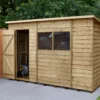 Forest Garden 10x6 Ft Pent Overlap Wooden 2 Windows Shed With Floor - Assembly Service Included -Gardens and Outdoor forest garden 10x6 ft pent overlap wooden 2 windows shed with floor assembly service included5013053178645 01i bq