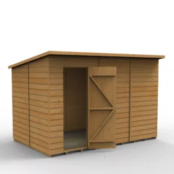 Forest Garden 10x6 Pent Dip Treated Shiplap Wooden Shed With Floor