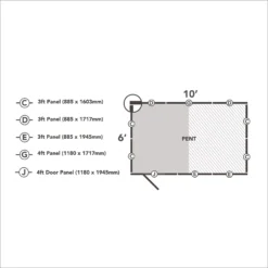 Forest Garden 10x6 Pent Pressure Treated Overlap Wooden Shed With Floor (Base Included) -Gardens and Outdoor forest garden 10x6 pent pressure treated overlap wooden shed with floor base included 5013053192894 02t